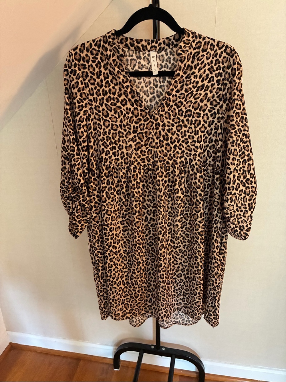 mts Leopard Print Midi Dress - size small